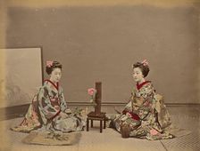 Flower Kept Alive by Putting in Water, 1870s-1890s. Creator: Kusakabe Kimbei