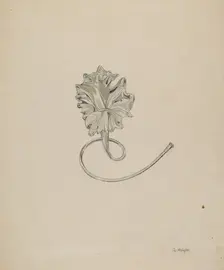 Flower (Lily), c. 1937. Creator: Grace Halpin