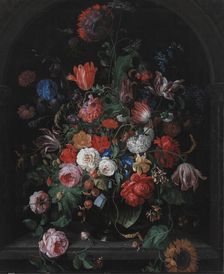 Flower Piece, 1660-1707. Creator: Hendrik Schoock