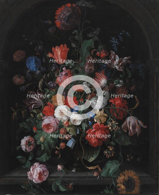 Flower Piece, 1660-1707. Creator: Hendrik Schoock.