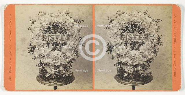 Flower Piece at Kate Bemis' Funeral, April 13, 1886. Creator: D. A. Clifford.