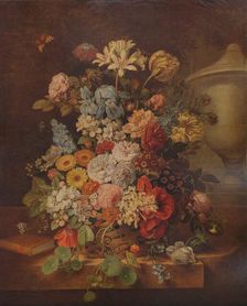 Flower Piece c1796, (1938). Artist: Jan van Os