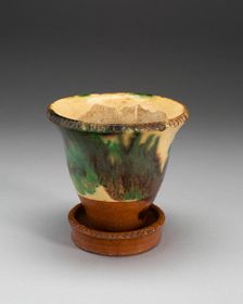 Flower Pot with Stand, 1890/1900. Creator: Unknown