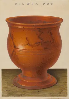 Flower Pot, c. 1939. Creator: Alfred Parys