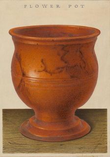 Flower Pot, c. 1939. Creator: Alfred Parys