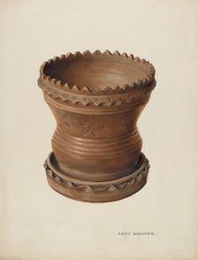 Flower Pot, c. 1939. Creator: Fritz Boehmer