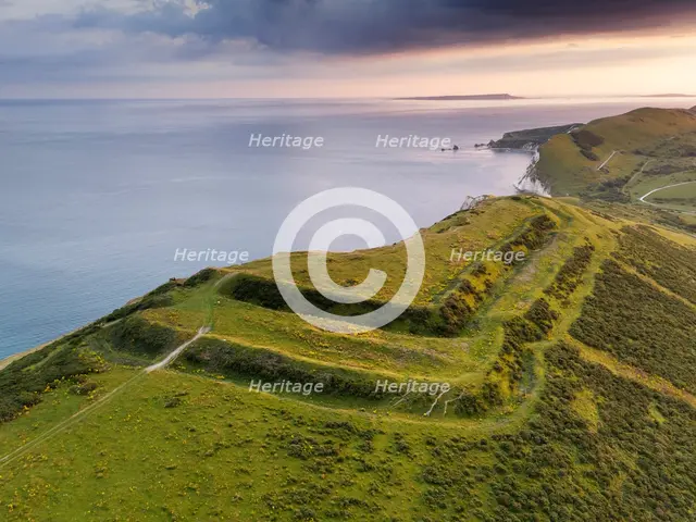Flower's Barrow, East Lulworth, Dorset, 2024. Creator: James O Davies.