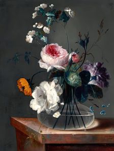 Flower still life, 1786. Creator: Johann Baptist Drechsler