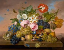 Flower still life, 1824. Creator: Franz Xaver Petter