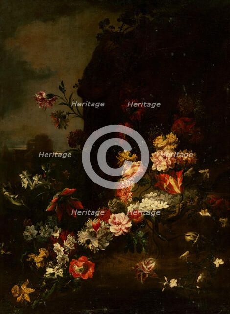 Flower Still Life in Nature, 1660-1700. Creator: Unknown.