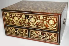 Flower-Style Box with Drawers, India, 17th century. Creator: Unknown