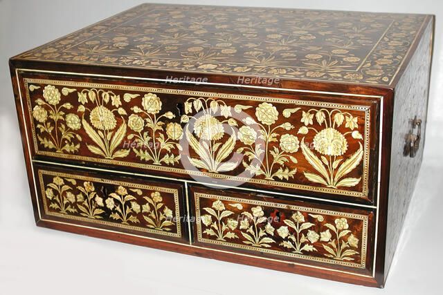 Flower-Style Box with Drawers, India, 17th century. Creator: Unknown.