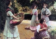 Flower Sellers of Seville Artist: Jose Rico Tejedo