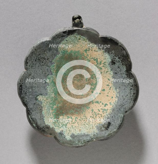 Flower-shaped Mirror, 1100s-1200s. Creator: Unknown.