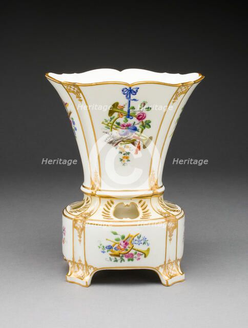 Flower Vase, Sèvres, 1759. Creators: Sèvres Porcelain Manufactory, Charles Buteux le Père.