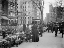 Flower vender's (i.e. vendor's) Easter display, New York, c1904. Creator: Unknown