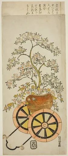 Flower Wagon, c. 1730. Creator: Hanekawa Chincho