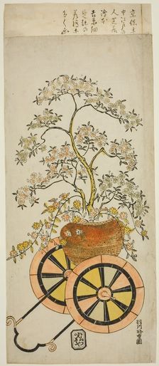 Flower Wagon, c. 1730. Creator: Hanekawa Chincho