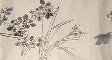 Flowering plants of the four seasons, 1842. Creator: Oda Kaisen