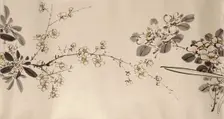 Flowering plants of the four seasons, 1842. Creator: Oda Kaisen