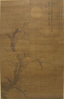 Flowering Plum in Moonlight and Snow, 16th century. Creator: Liu Shiru