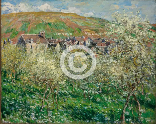 Flowering Plum Trees, 1879. Artist: Monet, Claude (1840-1926)