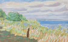 Flowering shoreline, 1933. Creator: Niels Larsen Stevns