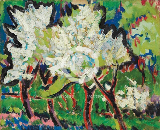 Flowering Trees IV, 1909. Creator: Kirchner, Ernst Ludwig (1880-1938).