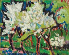 Flowering Trees IV, 1909. Creator: Kirchner, Ernst Ludwig (1880-1938)