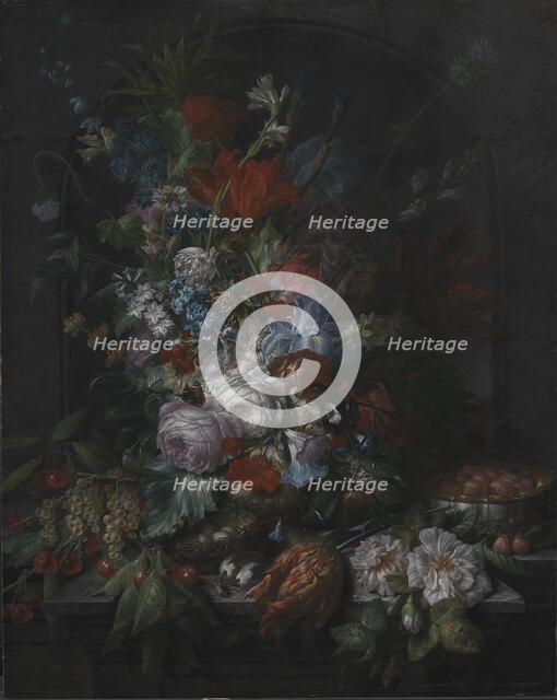 Flowers, 1715-1789. Creator: Dominicus Gottfried Waerdigh.