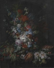 Flowers, 1715-1789. Creator: Dominicus Gottfried Waerdigh