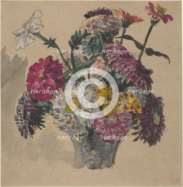 Flowers, 1843. Creator: Eugene Delacroix.