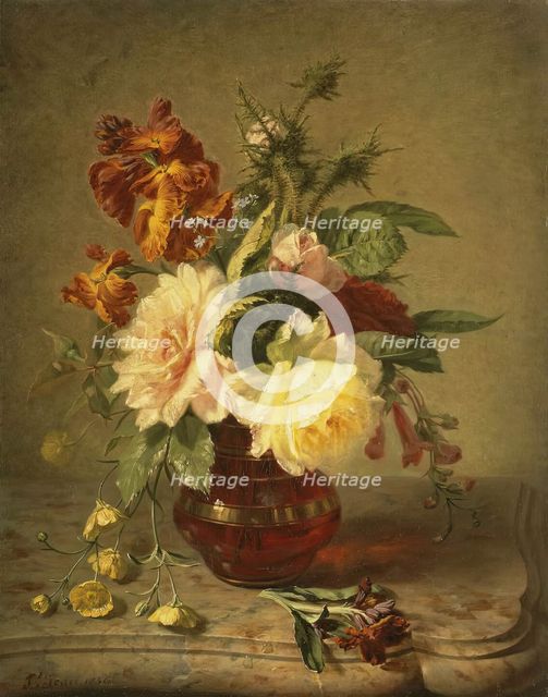 Flowers, 1856. Creator: Simon Saint-Jean.