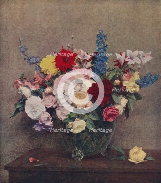 'Flowers', 1886, (c1915). Artist: Henri Fantin-Latour.