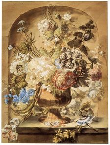 Flowers 18th or early 19th century. Artist: Jan van Os