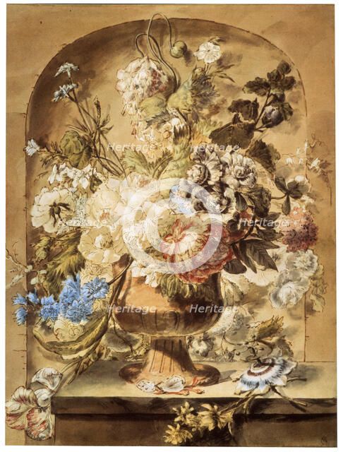 'Flowers', 18th or early 19th century. Artist: Jan van Os