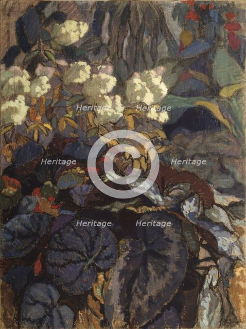 Flowers, 1911. Artist: Zaytsev, Nikolai Semyonovich (1885-1938)