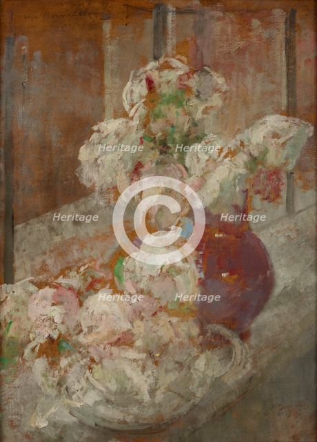 Flowers, 1913. Creator: Olga Boznanska.