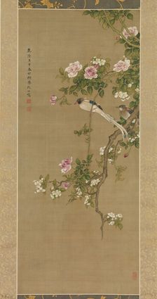 Flowers and Birds, 1750. Creator: Shen Nanpin