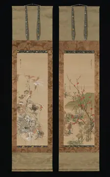 Flowers and Birds of the Four Seasons, mid-19th century. Creator: Ikeda Koson