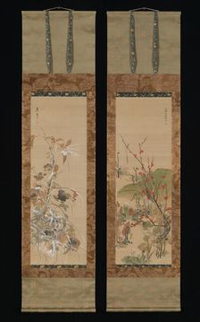 Flowers and Birds of the Four Seasons, mid-19th century. Creator: Ikeda Koson