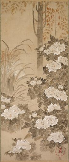 Flowers and Foliage of Autumn, mid 1700s. Creator: Tatebayashi Kagei (Japanese)