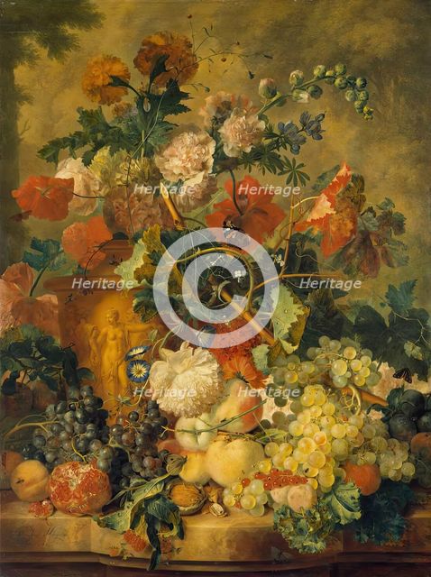 Flowers and Fruit, 1723. Creator: Jan van Huysum.
