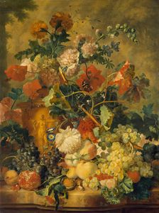 Flowers and Fruit, 1723. Creator: Jan van Huysum