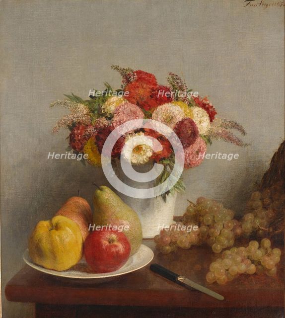 Flowers and fruits, 1865.