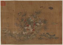 Flowers and insects, Ming dynasty, (15th century?). Creator: Unknown