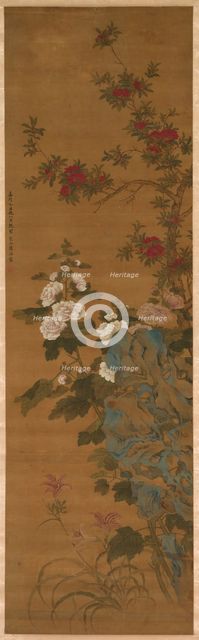 Flowers and Rocks, 1368- 1644. Creator: Unknown.