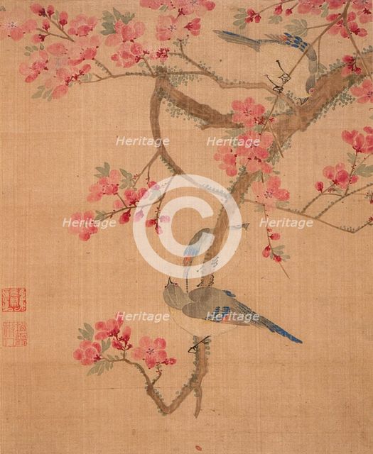 Flowers, Birds and Fish (Album of 13 leaves) (image 7 of 10), 1690. Creator: Ma Yuanyu.