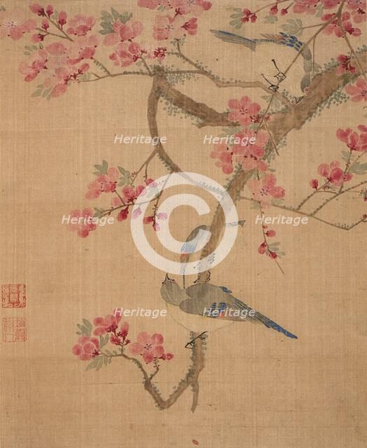 Flowers, Birds and Fish (Album of 13 leaves) (image 7 of 10), 1690. Creator: Ma Yuanyu.