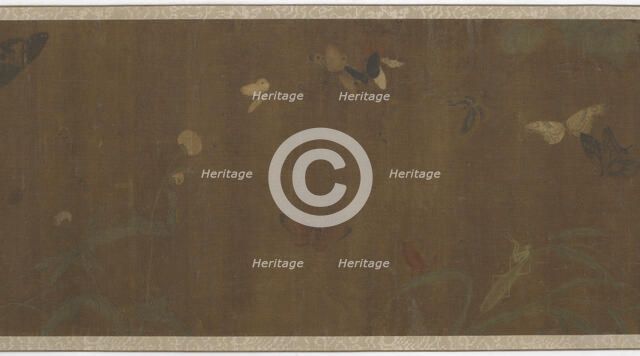 Flowers, butterflies and other insects, Ming dynasty, 1368-1644. Creator: Unknown.